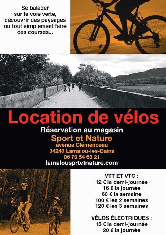 Flyer location de vélos